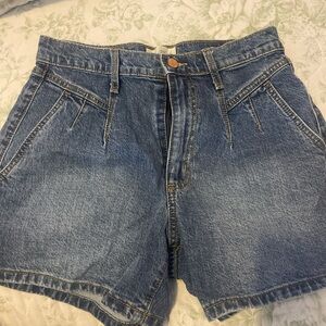 Blue shorts just like new flared and perfect for summer